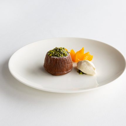 Beautifully plated Autumnal dishes from the lunch menu at Chapter One Kent.