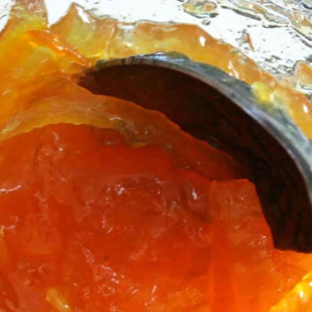 Hand-crafted Seville orange marmalade prep at Chapter One fine dining restaurant.