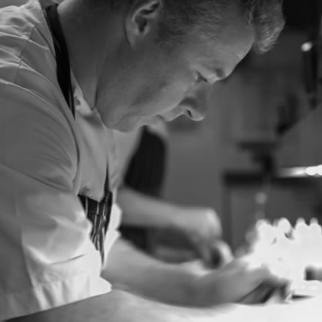Expert culinary tuition: Learning canapé skills at Chapter One, Locksbottom.