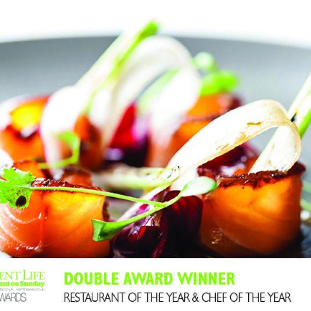 Award-winning two-course fine dining lunch at Chapter One Restaurant, Kent.