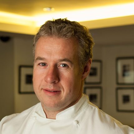 Chef Patron Andy McLeish in the Chapter One kitchen, Kent's Michelin-starred culinary expert.