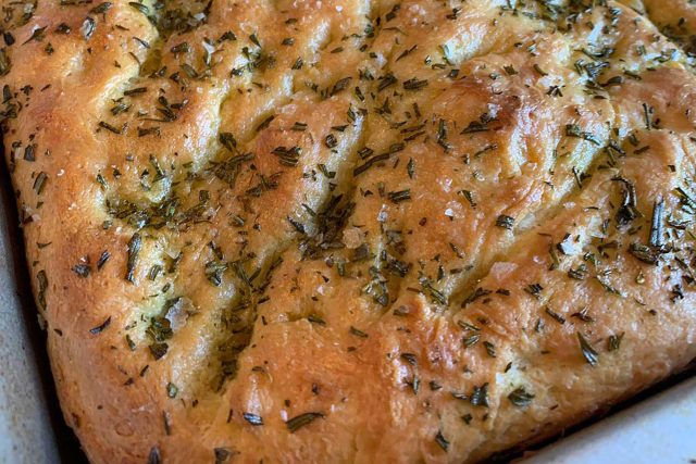 Authentic Italian focaccia bread recipe by Chapter One Restaurant, Kent.