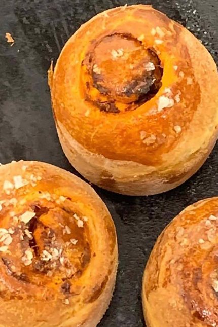 Signature brioche swirls recipe from the pastry kitchen at Chapter One Kent.