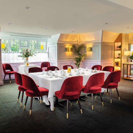 Intimate private dining room for exclusive wedding receptions in Locksbottom, Kent.