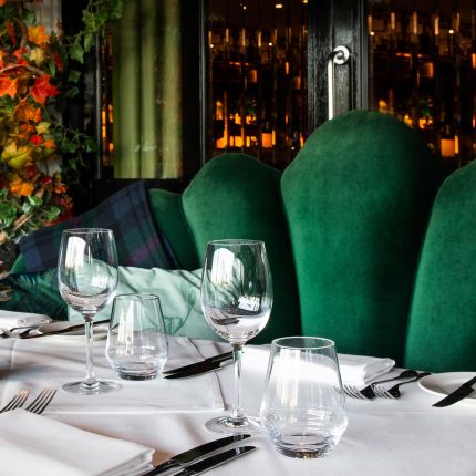 All-weather heated outdoor terrace dining at Chapter One in Locksbottom, Orpington.